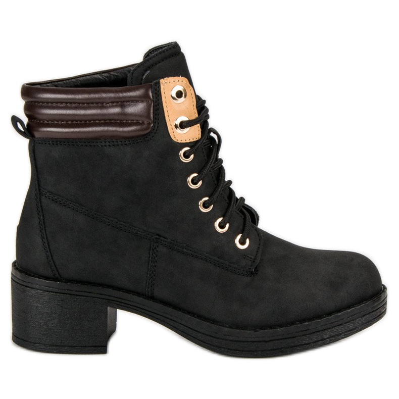 Työsaappaat korkokengillä musta