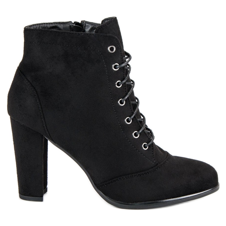 Juliet Sidotut saappaat postissa musta