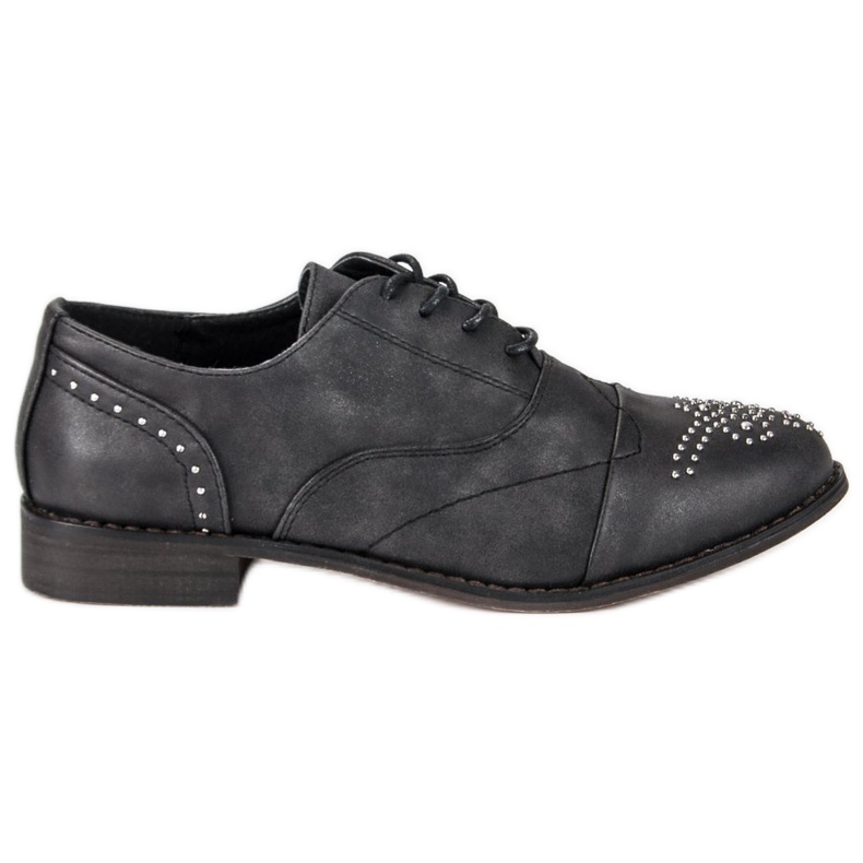 Super Me Muodikkaita sidottuja kenkiä musta