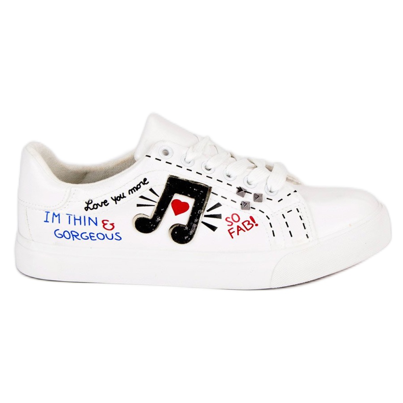 Muodikkaat naisten lenkkarit valkoinen