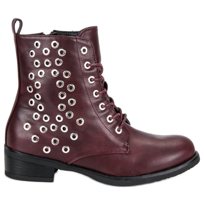 Sidottuja viininpunaisia ​​työntekijöitä punainen