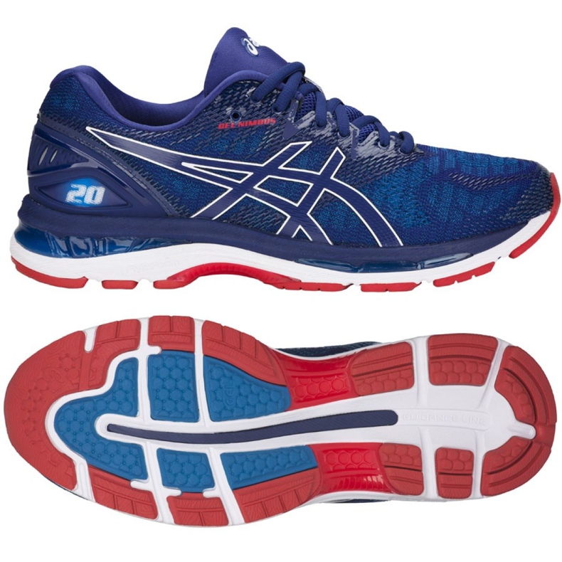 Juoksukengät Asics Gel Nimbus 20 M T801N-400 sininen