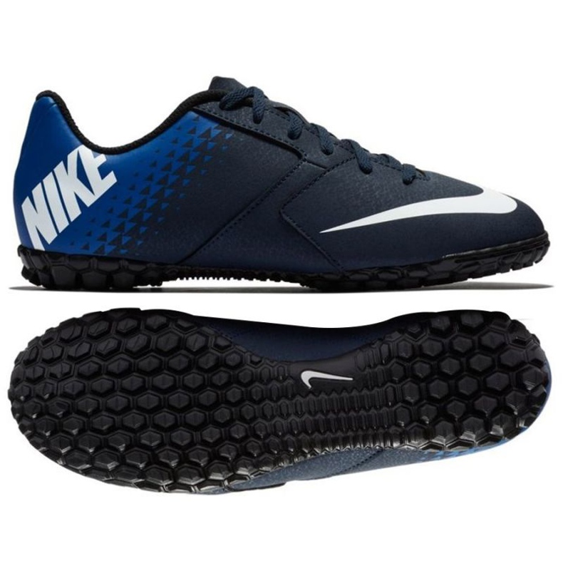 Nike BombaX Tf Jr 826488-414 jalkapallokengät musta musta