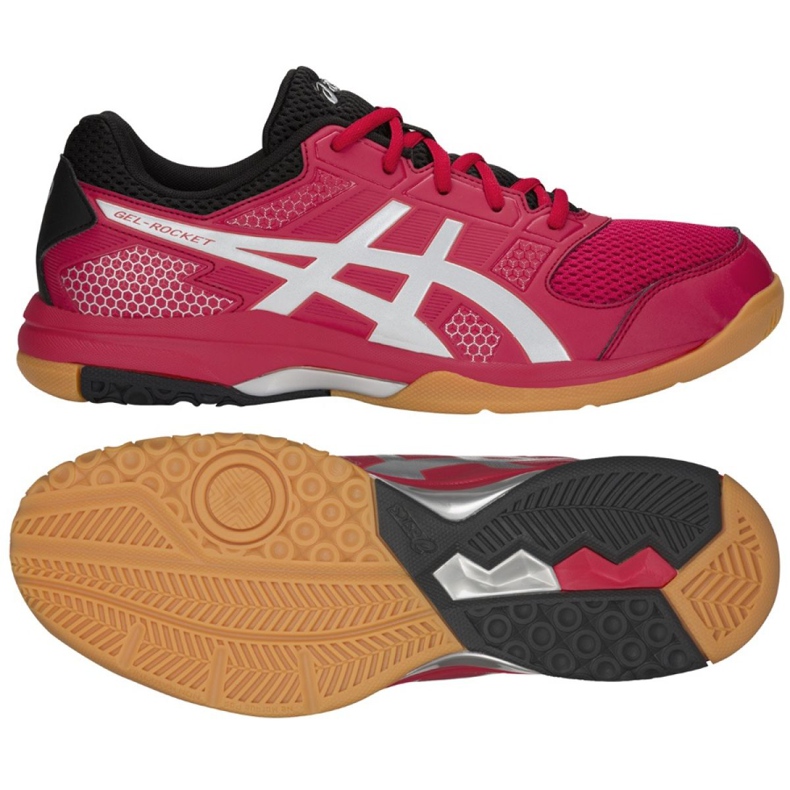 Asics Gel Rocket 8 M B706Y-600 lentopallokengät punainen monivärinen