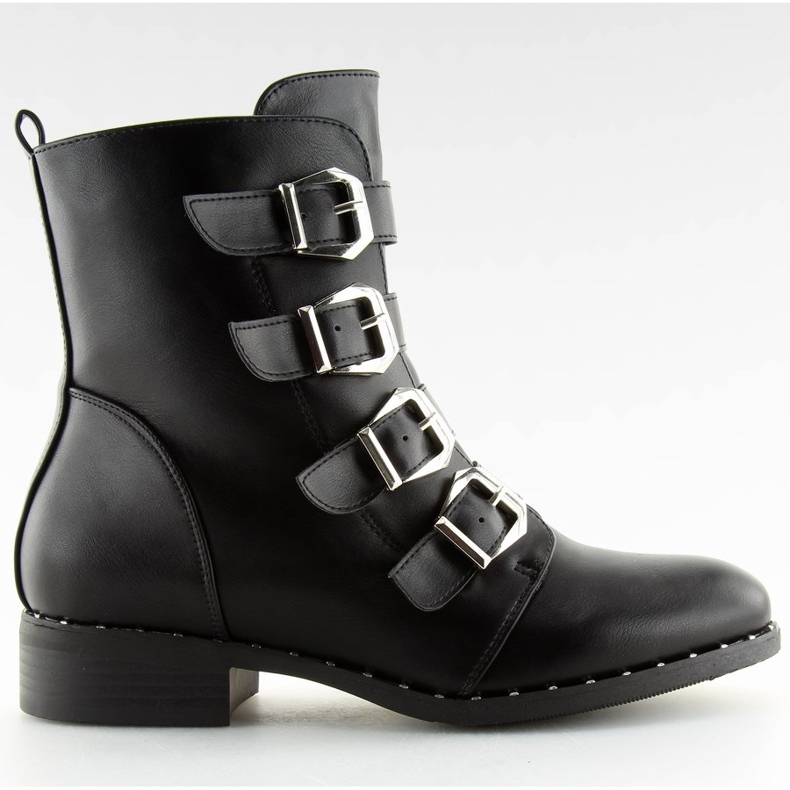 Saappaat, joissa soljet musta 6312 Musta