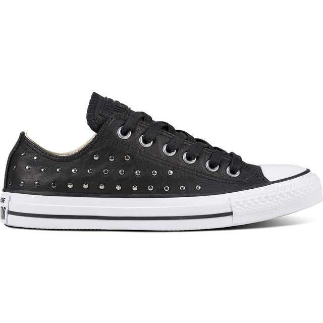 Converse Chuck Taylor All Star Nahka Musta Hopea