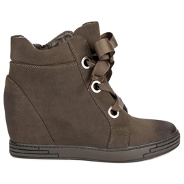 Tummanvihreät VINCEZA -lenkkarit