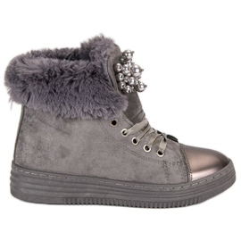 Lämpimät lenkkarit harmaa