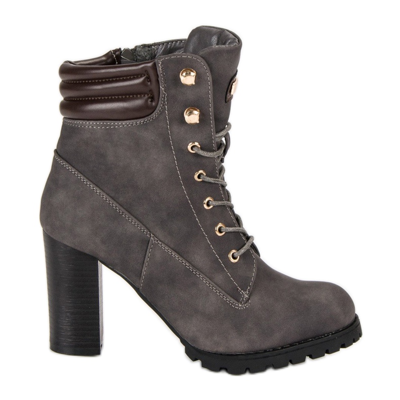 Kayla Sidotut korkeakorkoiset nilkkurit harmaa