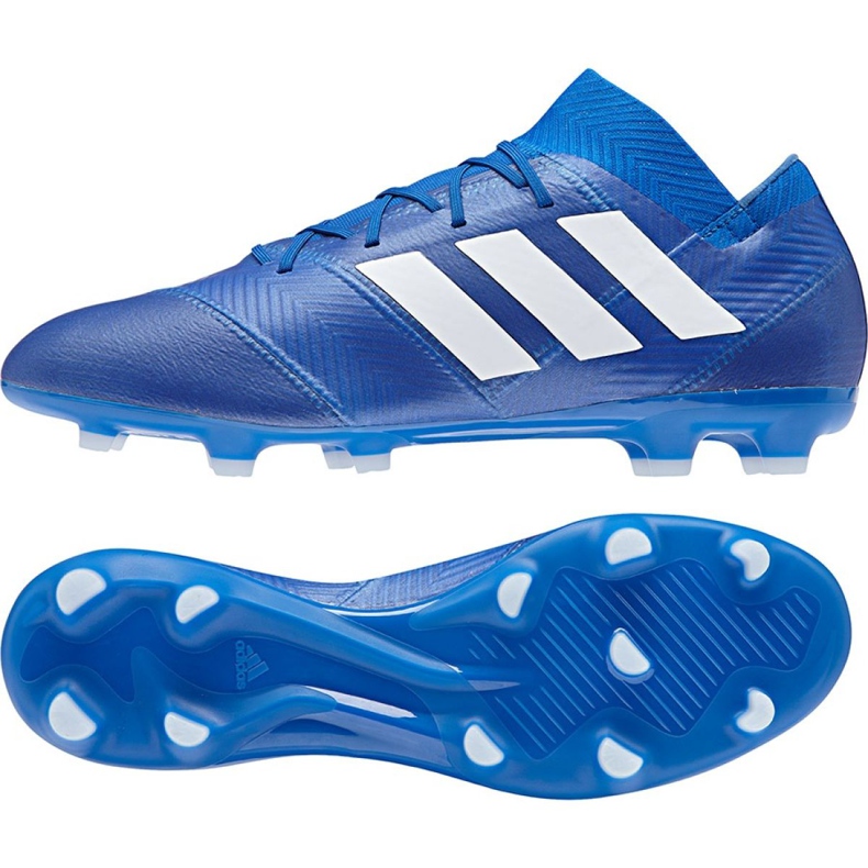 Adidas Nemeziz 18.2 Fg M DB2092 jalkapallokengät sininen sininen