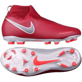 Nike Phantom VSN Academy DF FG Jr AO3287-606 jalkapallokengät punainen