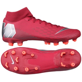 Nike Mercurial Superfly 6 Academy Mg M AH7362-606 jalkapallokengät punainen punainen