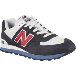 New Balance Ml574esc valkoinen punainen tummansininen