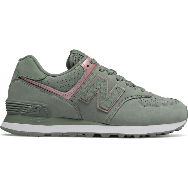 New Balance Wl574nbl siemeniä Champagne Metallicilla vihreä