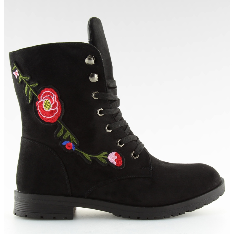 Musta AB-9 Musta työläiset kirjonnalla