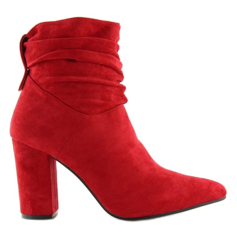 Punainen Leveäkorkoiset saappaat NC781 Punainen