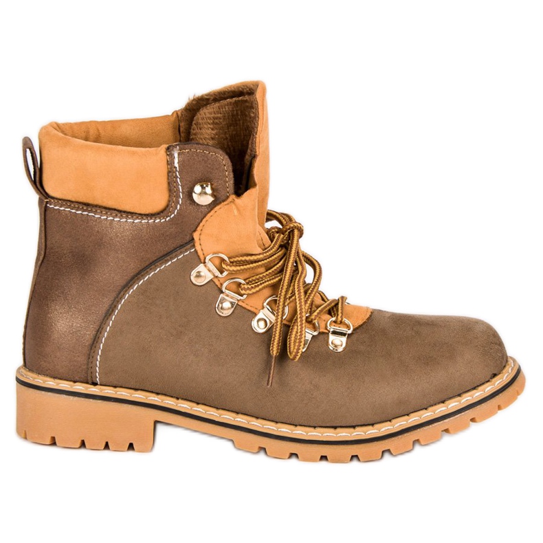 Naisten ruskeat vaelluskengät