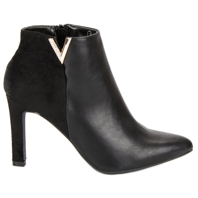 Mustat vinceza-korkokengät nilkkurit