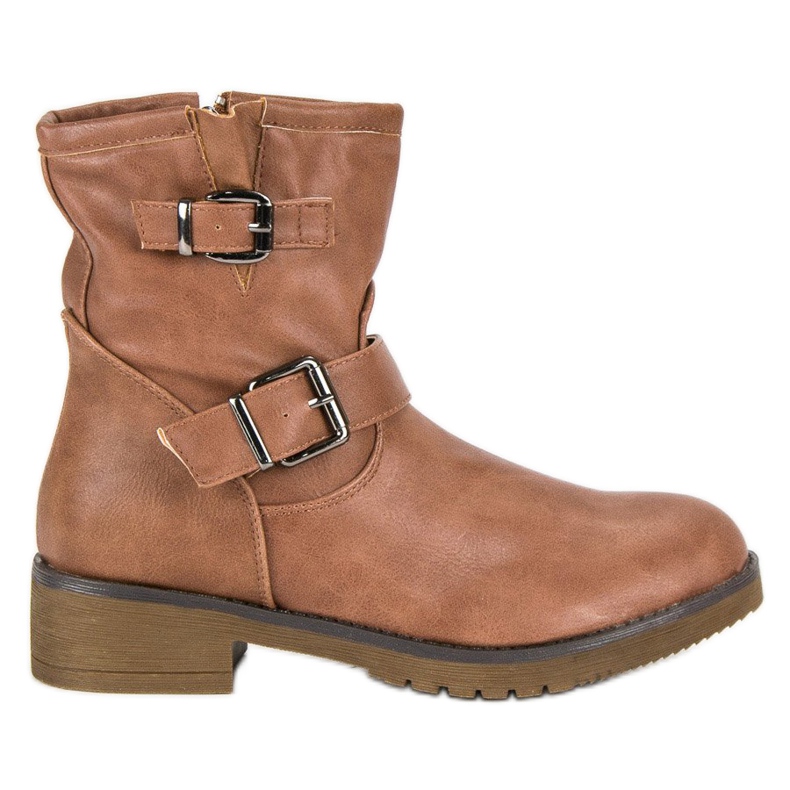 Encor Ruskeat biker -saappaat