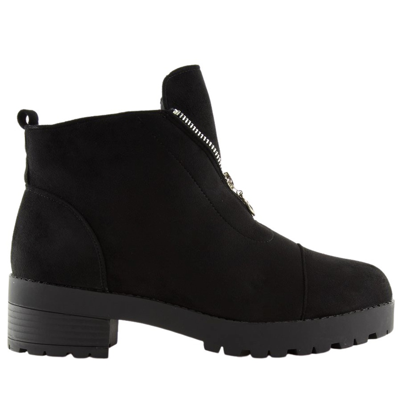 Musta 2017-3 Mustat korkeapohjaiset saappaat