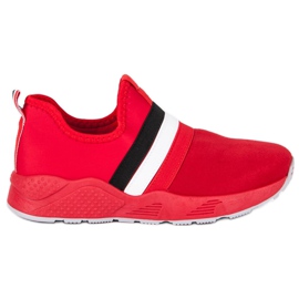 Liukuvat punaiset lenkkarit punainen