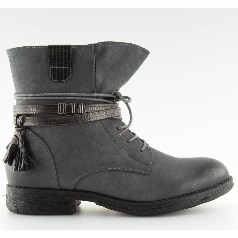 Harmaat Naisten harmaat saappaat BH52-KB harmaa