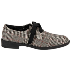 Sidotut ruudulliset kengät VICES harmaa