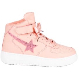 Muodikkaat nilkkurit vaaleanpunainen Muodikkaat nilkkurit vaaleanpunainen