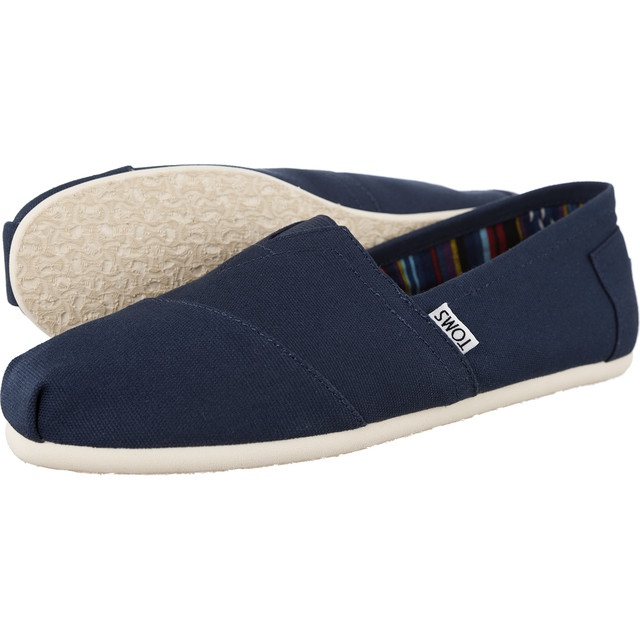 Toms Canvas Mens Classic Alpargata 866 laivastonsininen