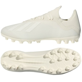 Adidas X 18.3 Fg M AQ0708 jalkapallokengät valkoinen valkoinen