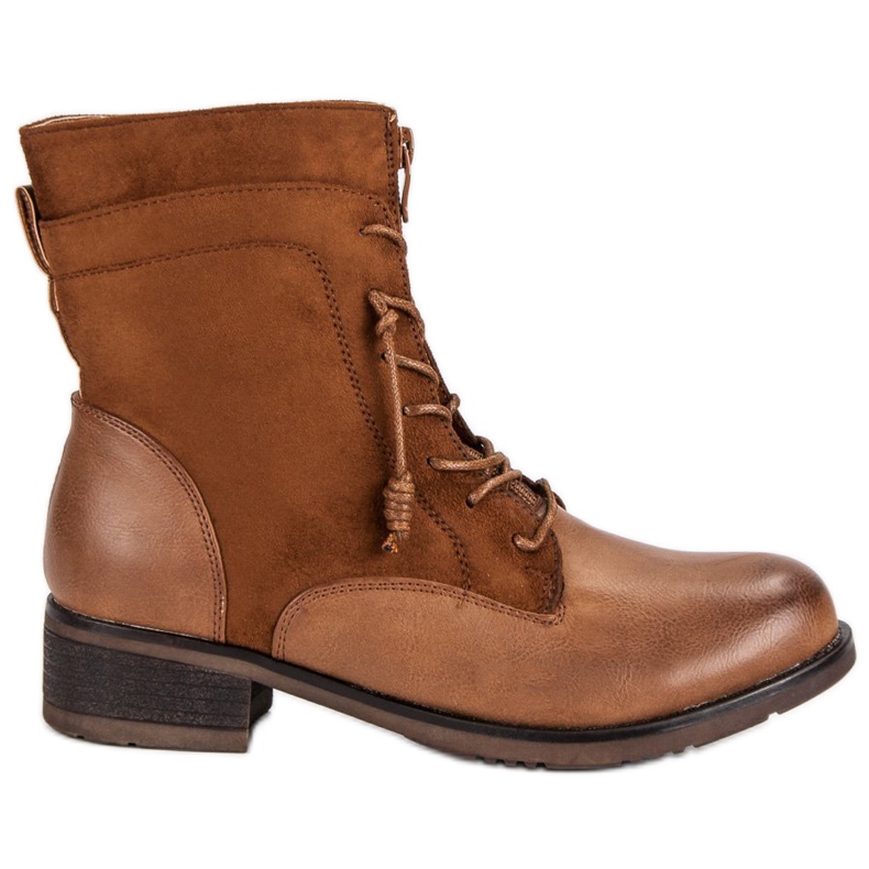 Saappaat vetoketjulla ruskea