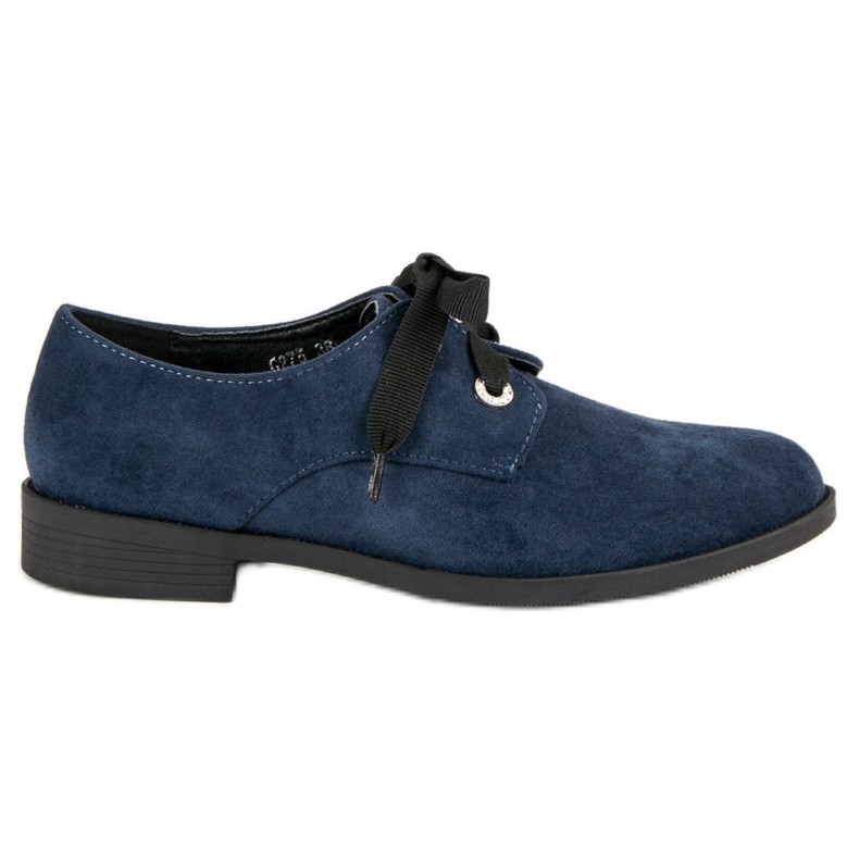 Bestelle Tummansiniset mokkanahkaiset kengät sininen