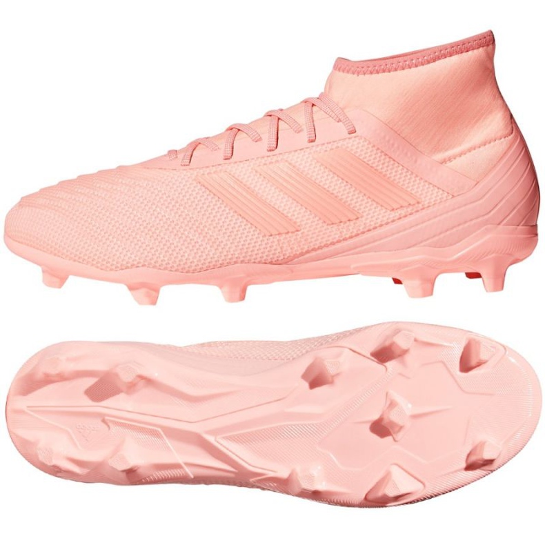 Adidas Predator 18.2 Fg jalkapallokengät vaaleanpunainen