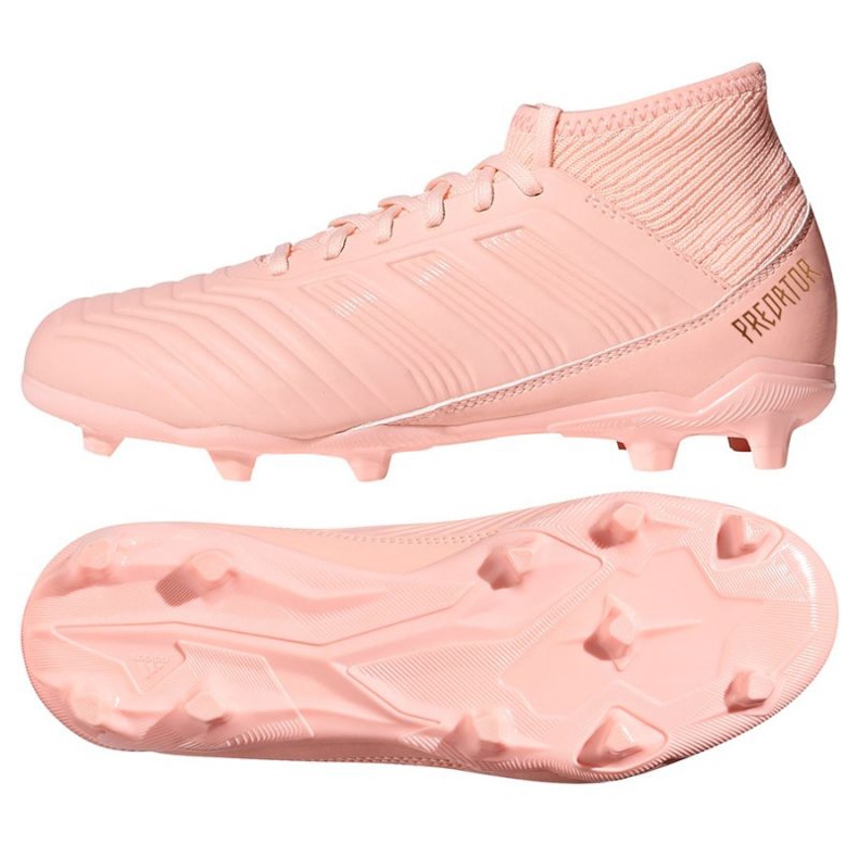 Adidas Predator 18.3 Fg jalkapallokengät vaaleanpunainen