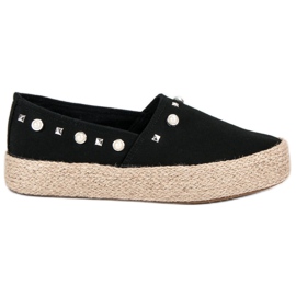 J. Star Mustat espadrillit