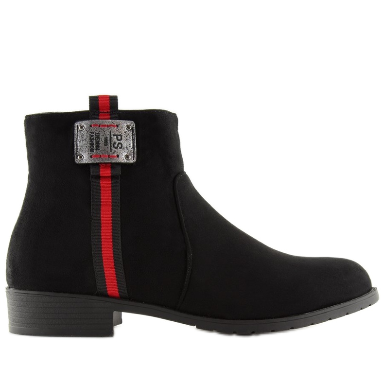 Mustat mokkanahkaiset Chelsea-saappaat 100-913B0-2 Musta