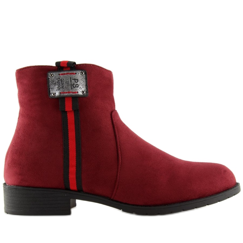 Nilkkurit mokka viininpunainen 100-913B0-2 Punainen