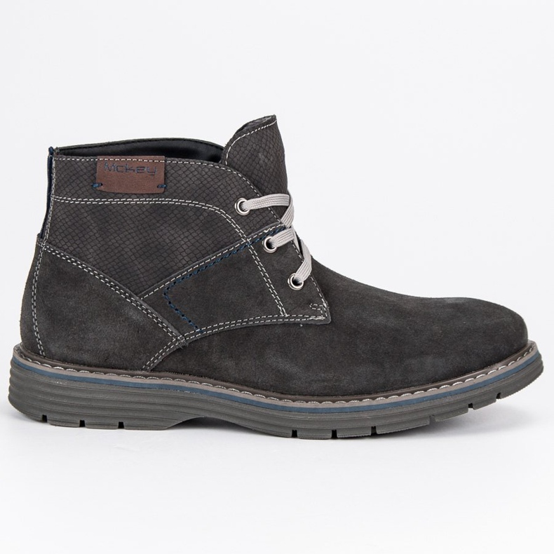 McKey Sidottu miesten saappaat harmaa