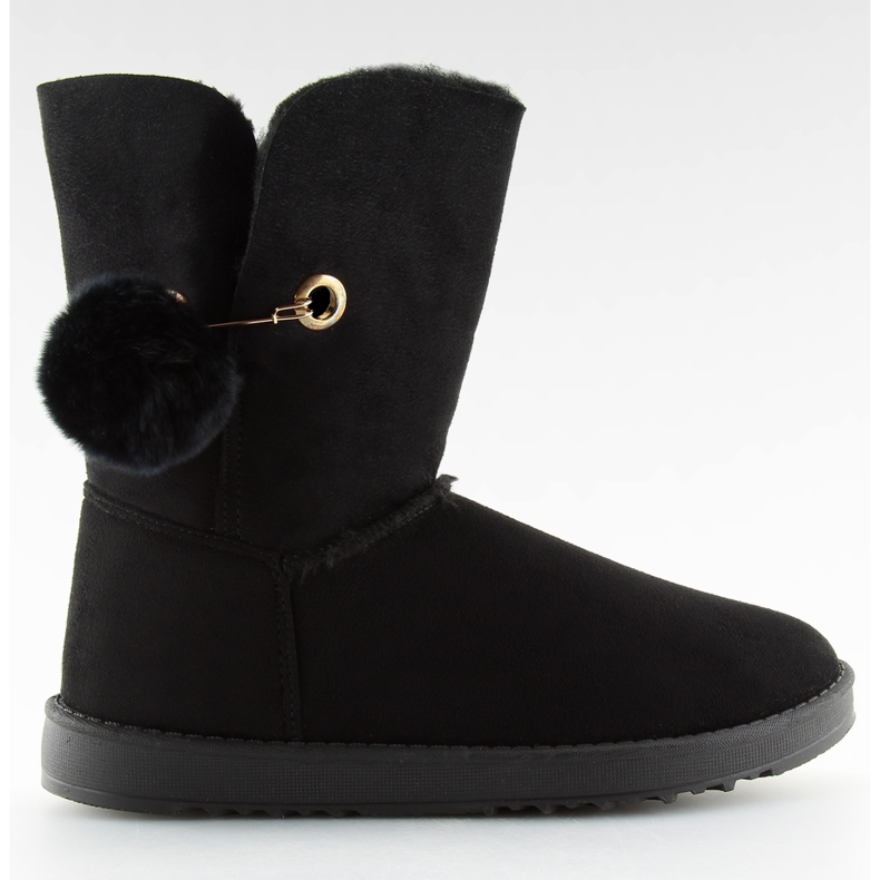 Musta emusy ja pompom SP04P musta