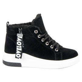 Lämpimät lenkkarit musta