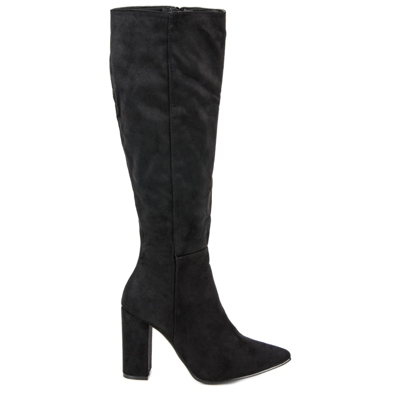 Small Swan Suede korkokengät musta