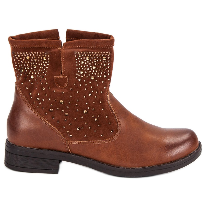 Mannika Ruskeat liukuvat saappaat