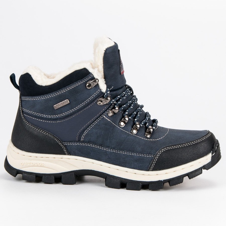 Arrigo Bello Lampaannahka-trapper-saappaat sininen