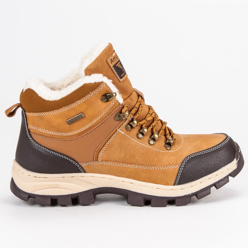 Arrigo Bello Lampaannahka-trapper-saappaat ruskea