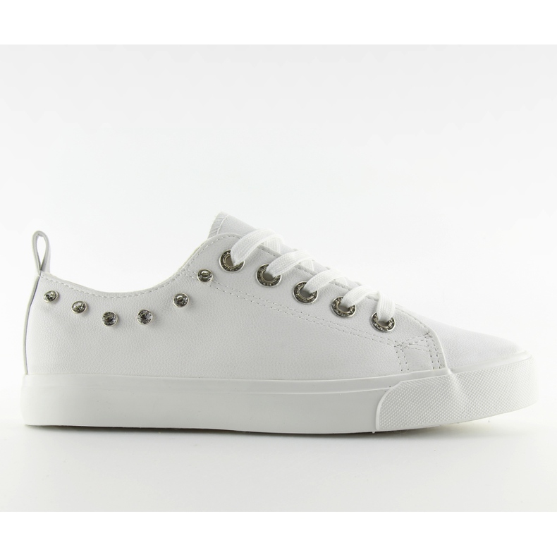 Valkoiset lenkkarit kuutio zirkoniumoksidilla BL122p II-GAT valkoinen