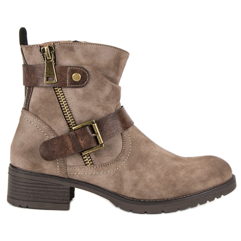 VINCEZA syksy saappaat ruskea