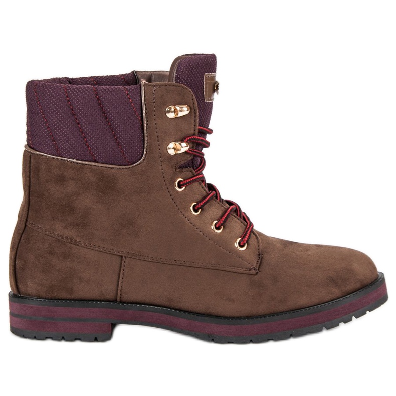 Ideal Shoes De-2750br ruskea