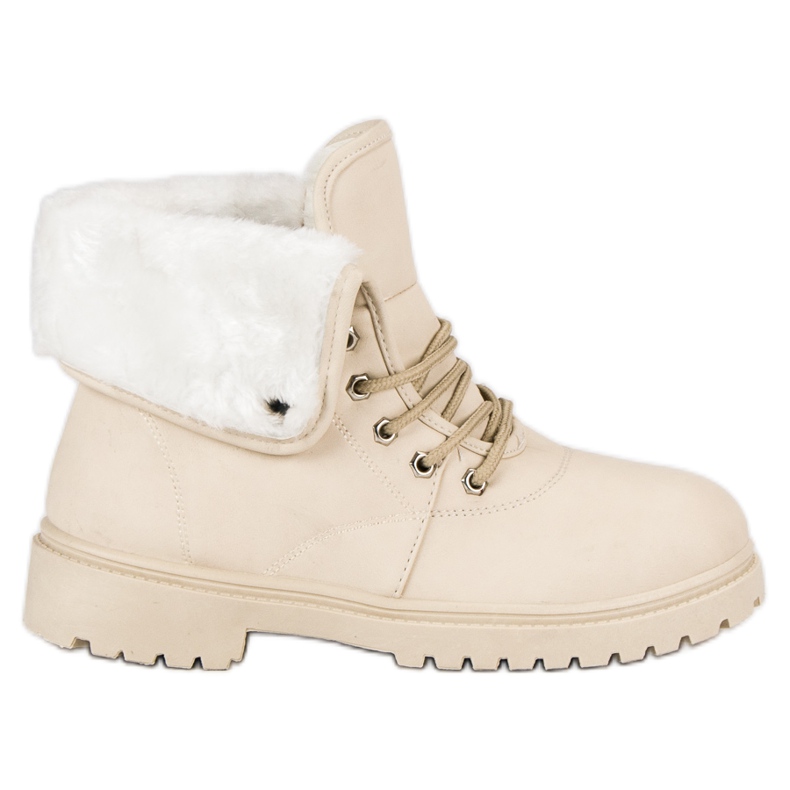 Beige pyyhkäisijät turkista