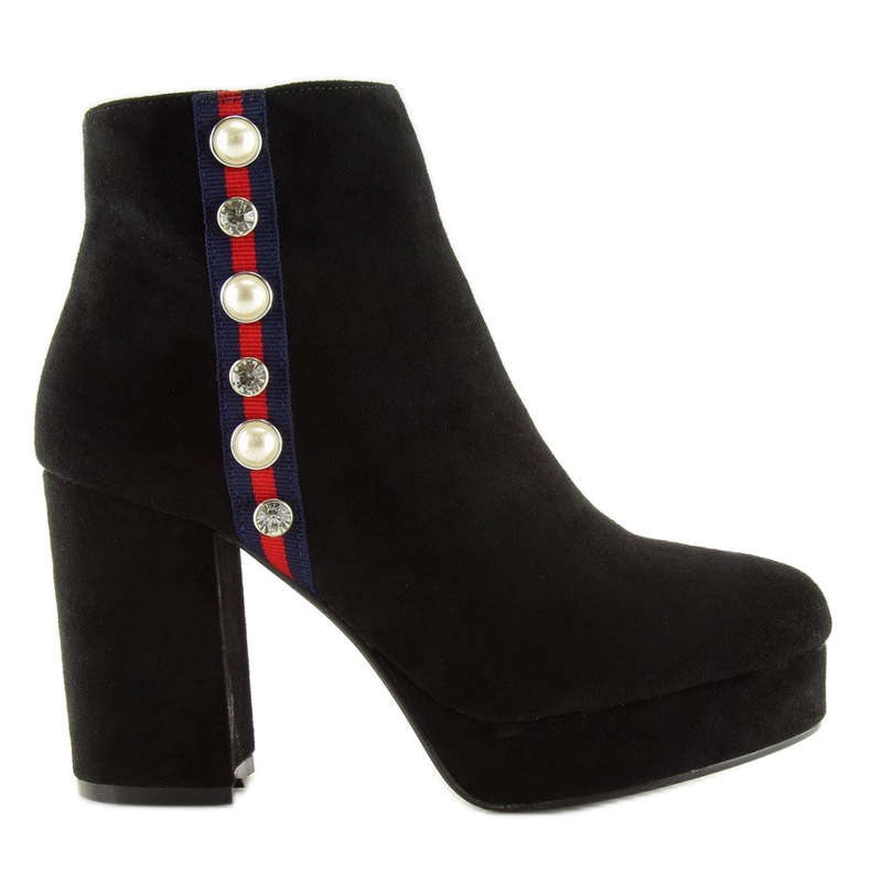 Mustat YQ208 mustat platform -saappaat