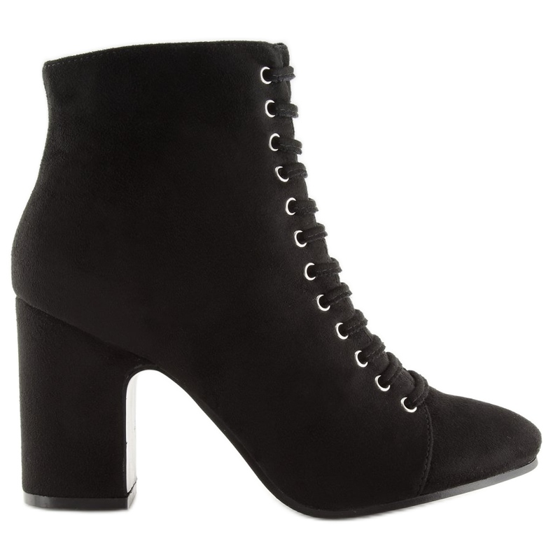 Saappaat vakaalla kantapäällä musta SP03 musta